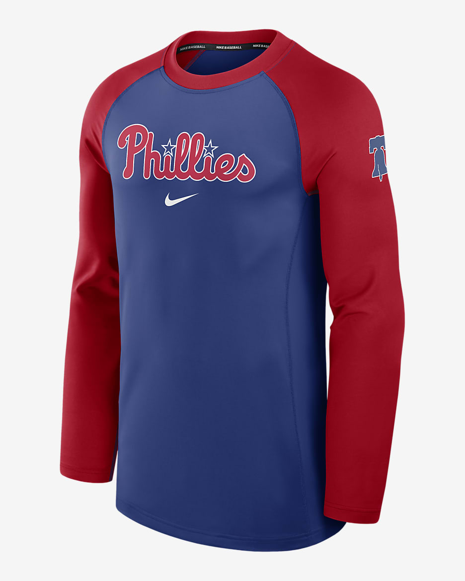 Philadelphia Phillies Authentic Collection Game Time Men s Nike Dri FIT MLB Long Sleeve T Shirt